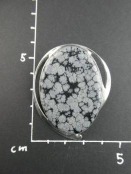 Preview: Schneeflockenobsidian Kettenanhänger